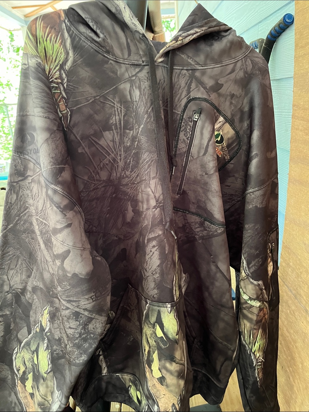 Camo Hooded Jacket - Dark Gray